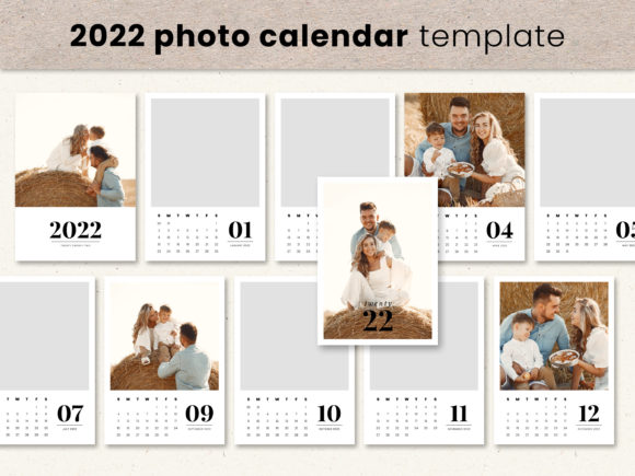 Download 5x7 Photo Calendar Template 2022 - Photo calendar Collection